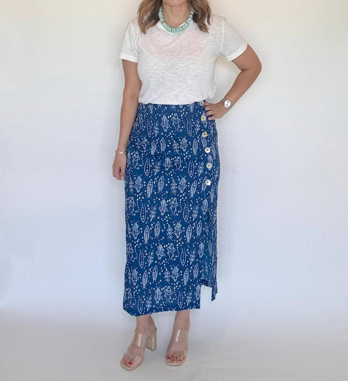 Thml - Button Detail Fish Skirt