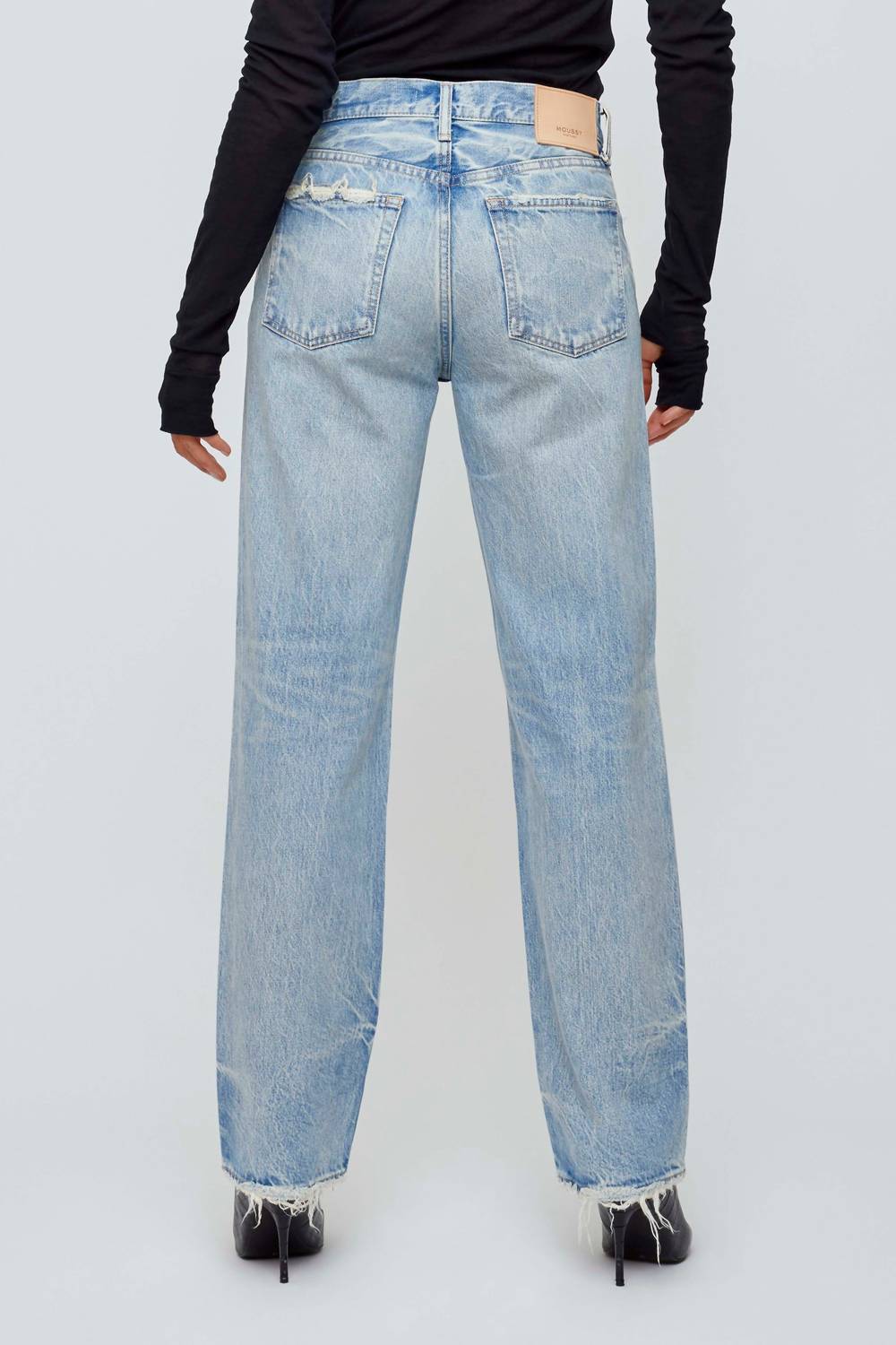 Moussy - Wildwood Low-rise Straight Jeans