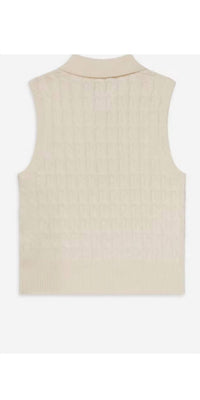 Frame - Women's Cable Polo Vest