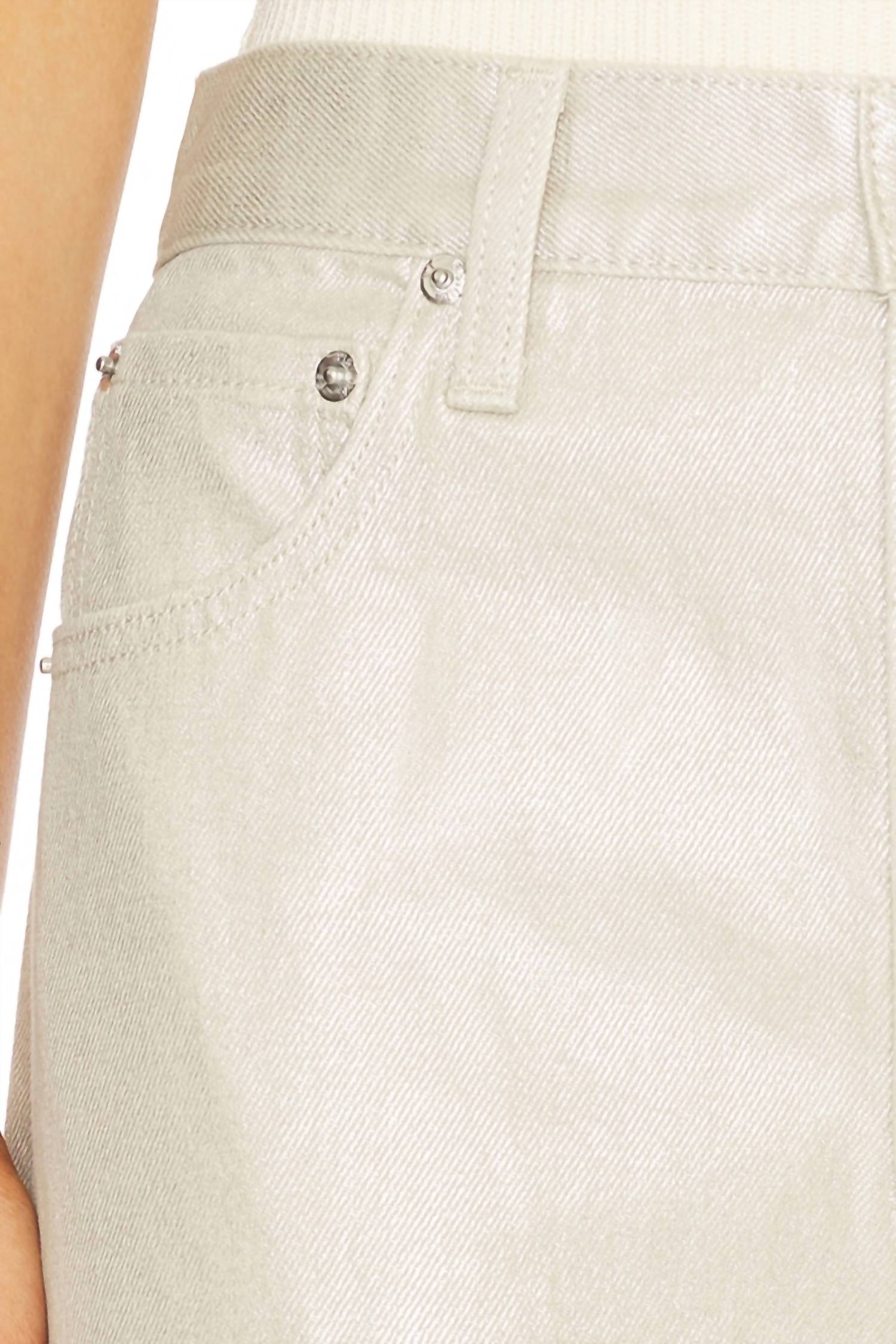 PISTOLA Tate High Rise Bowed Wide Leg Jeans in champagne luster 1 - women's jeans - view 6