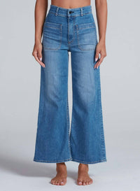 Askk Ny - Cropped Wide Leg Sailor Jeans