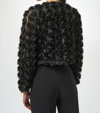 Joseph Ribkoff - Rosette Long Sleeve Bolero Jacket