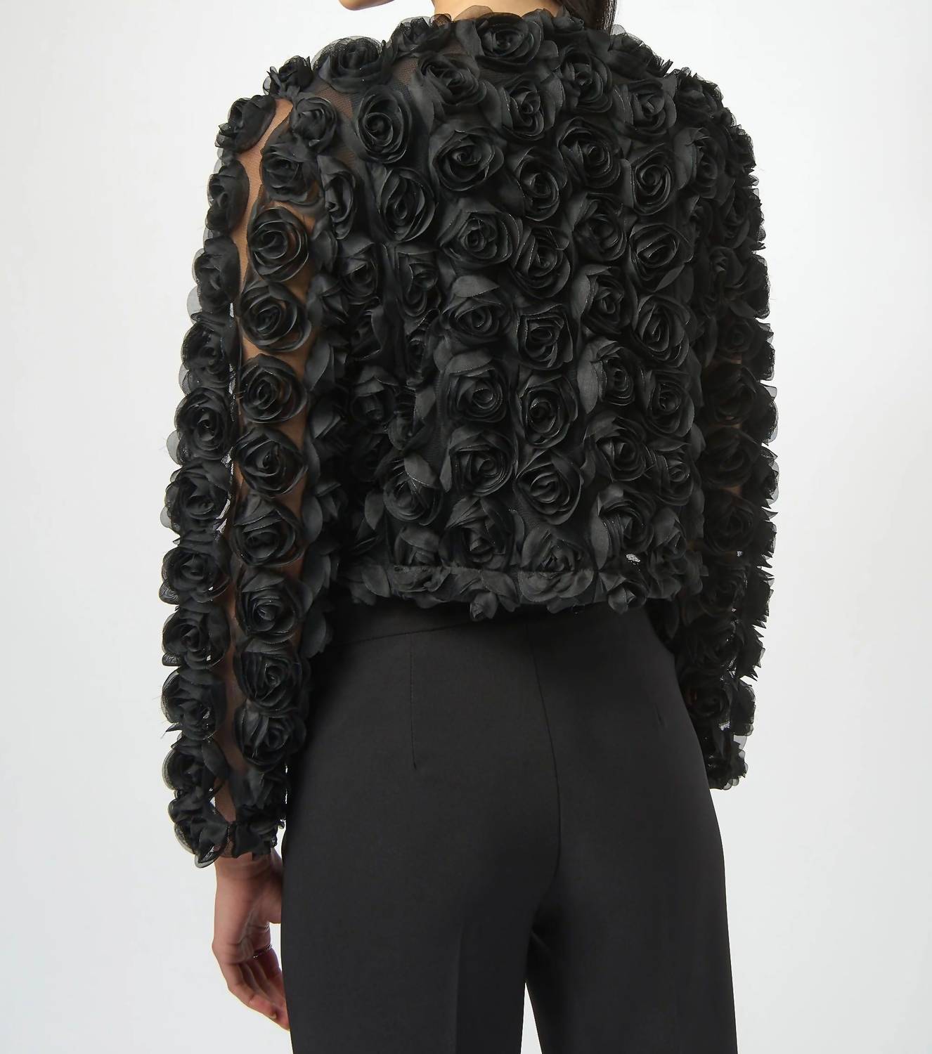 Joseph Ribkoff - Rosette Long Sleeve Bolero Jacket