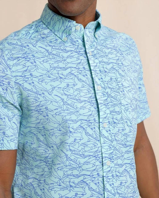 Southern Tide - Shark Bait brrr Intercoastal Short Sleeve Sport Shirt