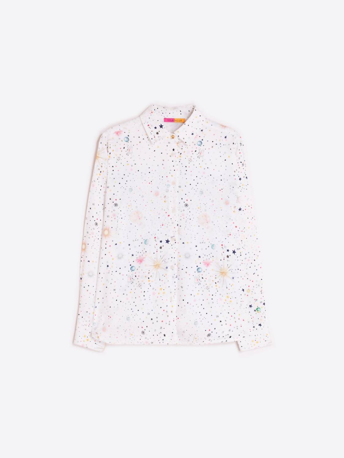 Vilagallo Madrid Long Sleeve Shirt in white - women's shirt - view 4