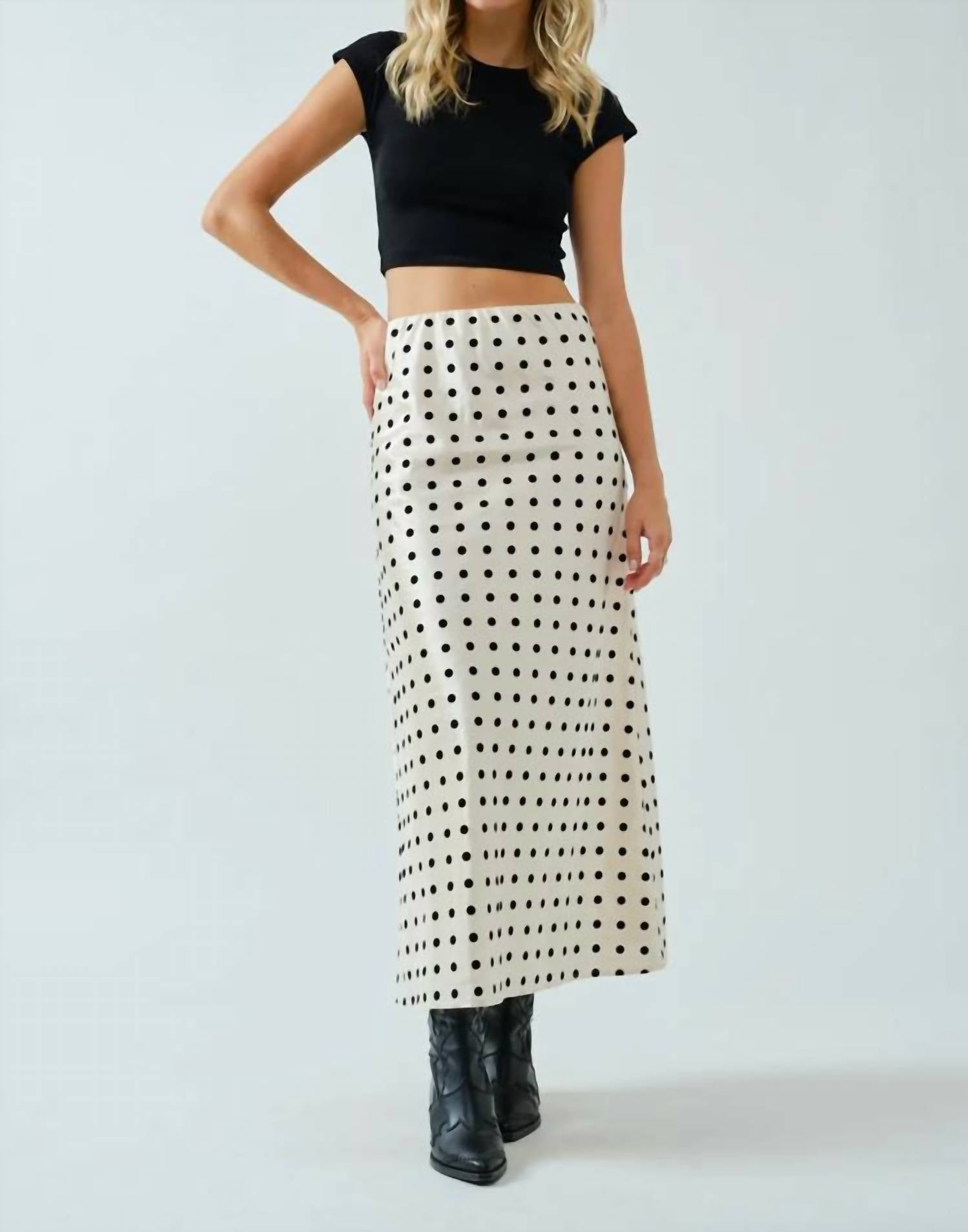 Spice Alley - Dotty Midi Skirt