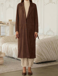 Skies Are Blue - Fringe Detail Maxi Coat