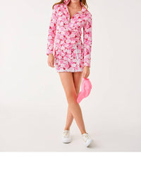 Lilly Pulitzer Skipper Popover Half Zip Pullover in coconut dear heart - women's top - view 4