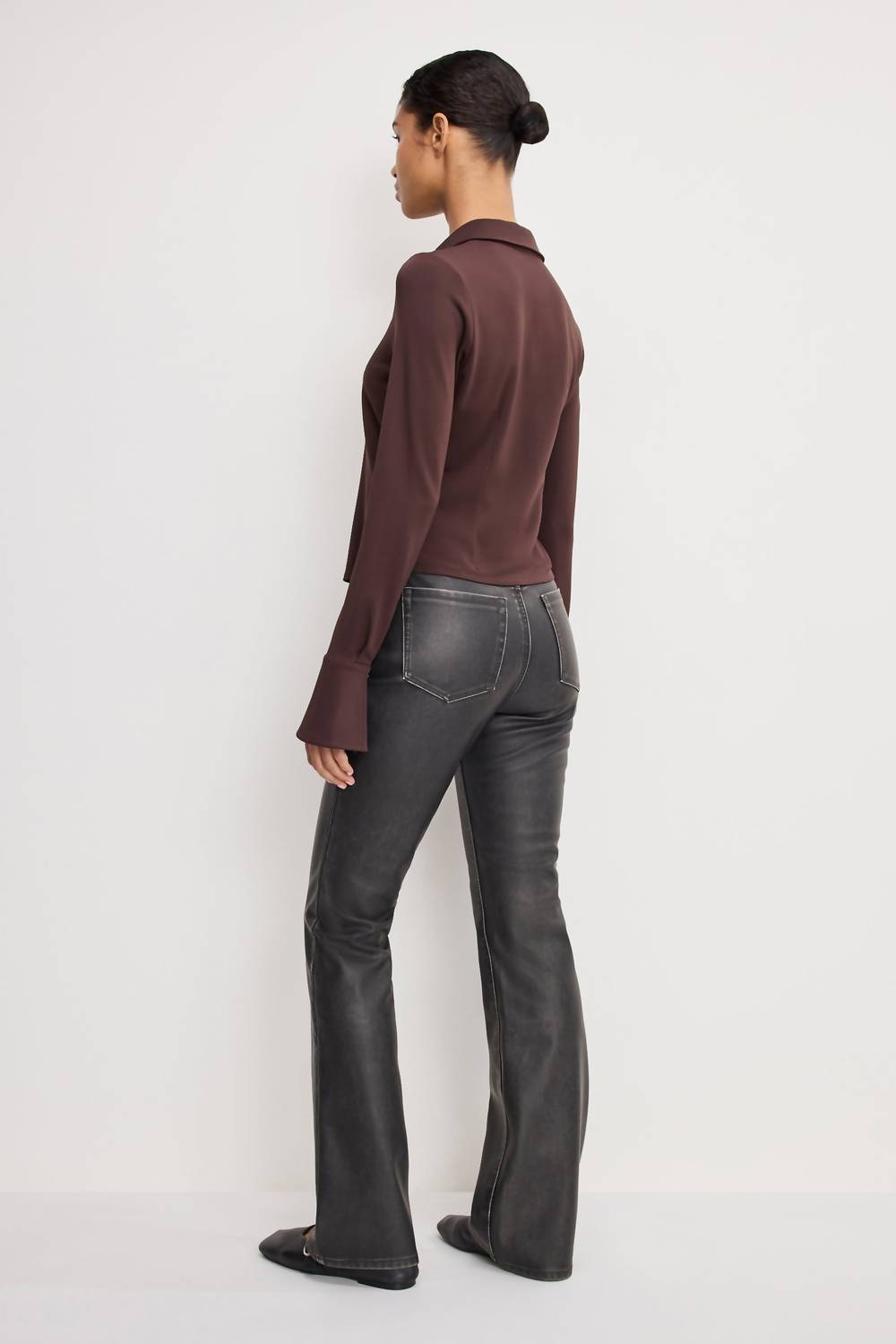 Good American - Good Classic Faux Leather Pants