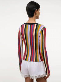 Staud - Ezra V Neck Knit Cardigan