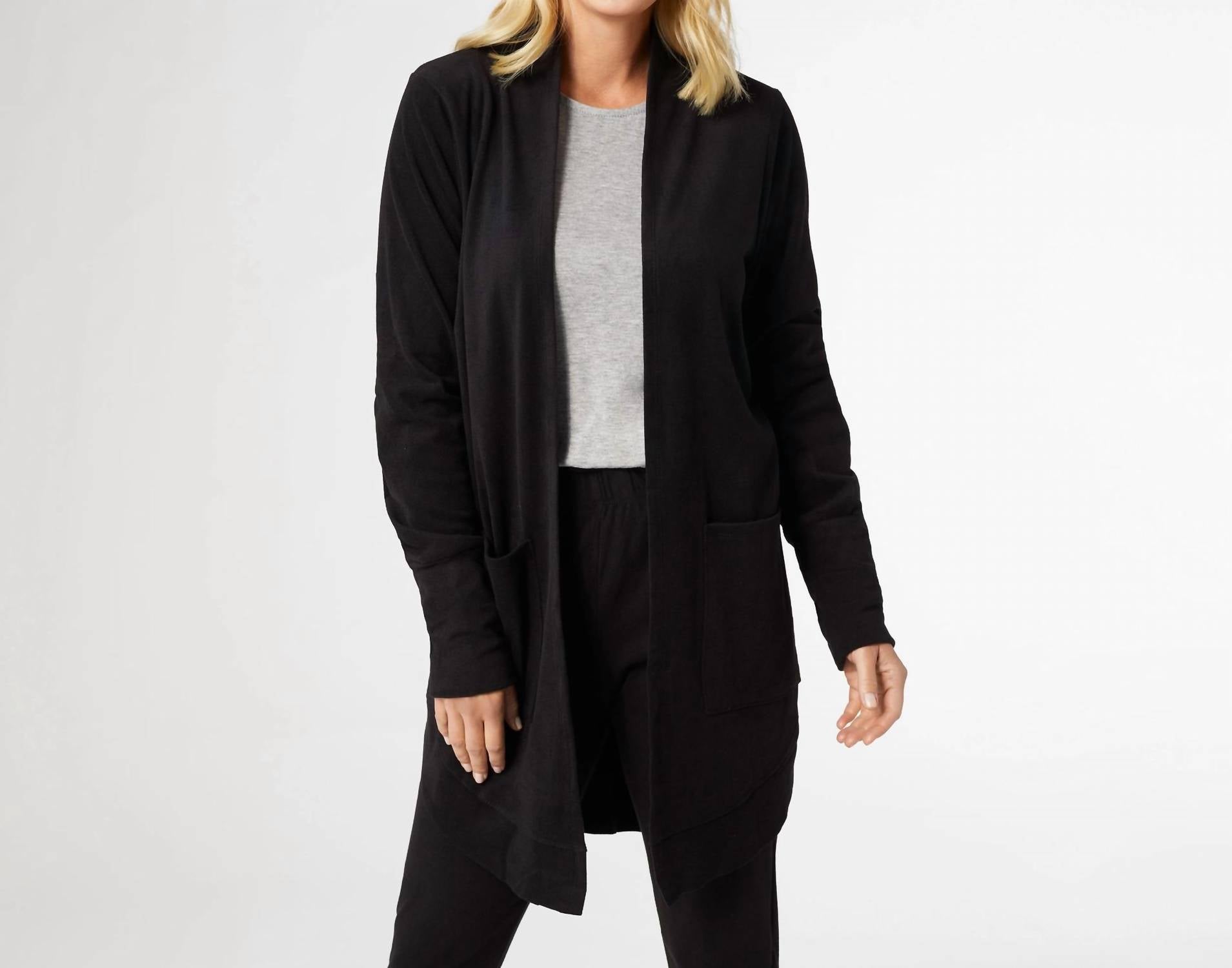 Coco + Carmen - Weekend Brushed All Day Pocket Cardigan