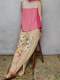 POL Double Gauze Top in bubblegum pink - women's shirt - view 5