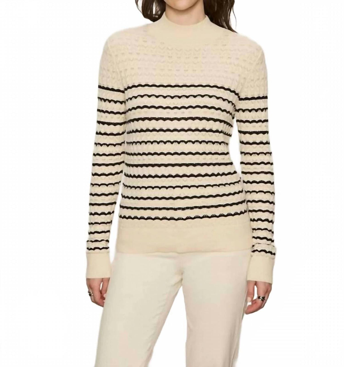 Sanctuary - Women's Forever Striped Mock Neck Top