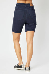 Judy Blue - High Waist Garment Bermuda Shorts