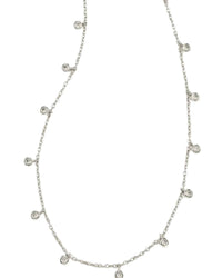 Kendra Scott Women's Amelia Chain Necklace in rhodium - women's jewelry - detail view