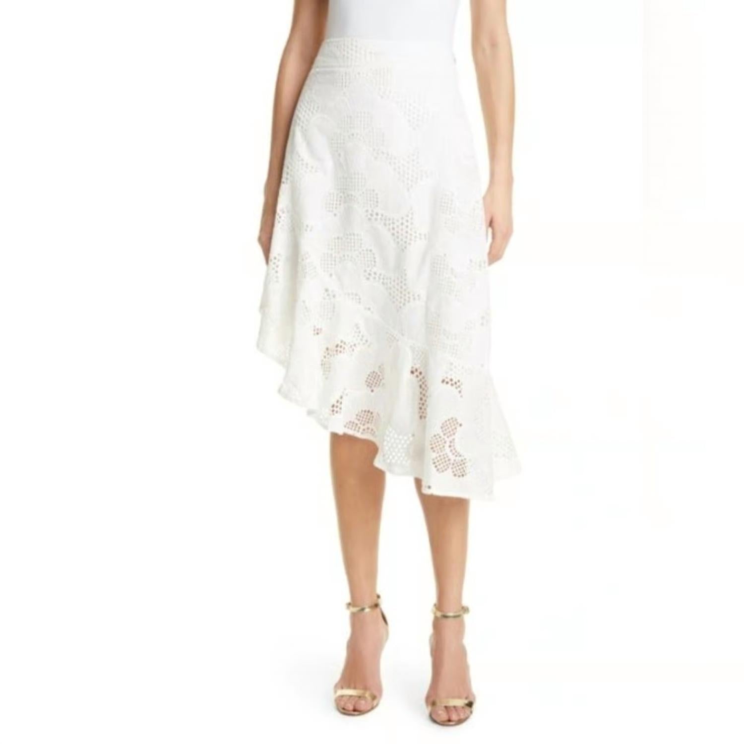 Milly - Mae Piers Eyelet Skirt