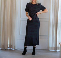 RACHEL COMEY Yanet Midi Dress in evergreen multi - women's dress - detail view