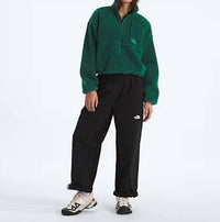 THE NORTH FACE Extreme Pile 2 Pullover Sweatshirt in hunter green - women's top - detail view