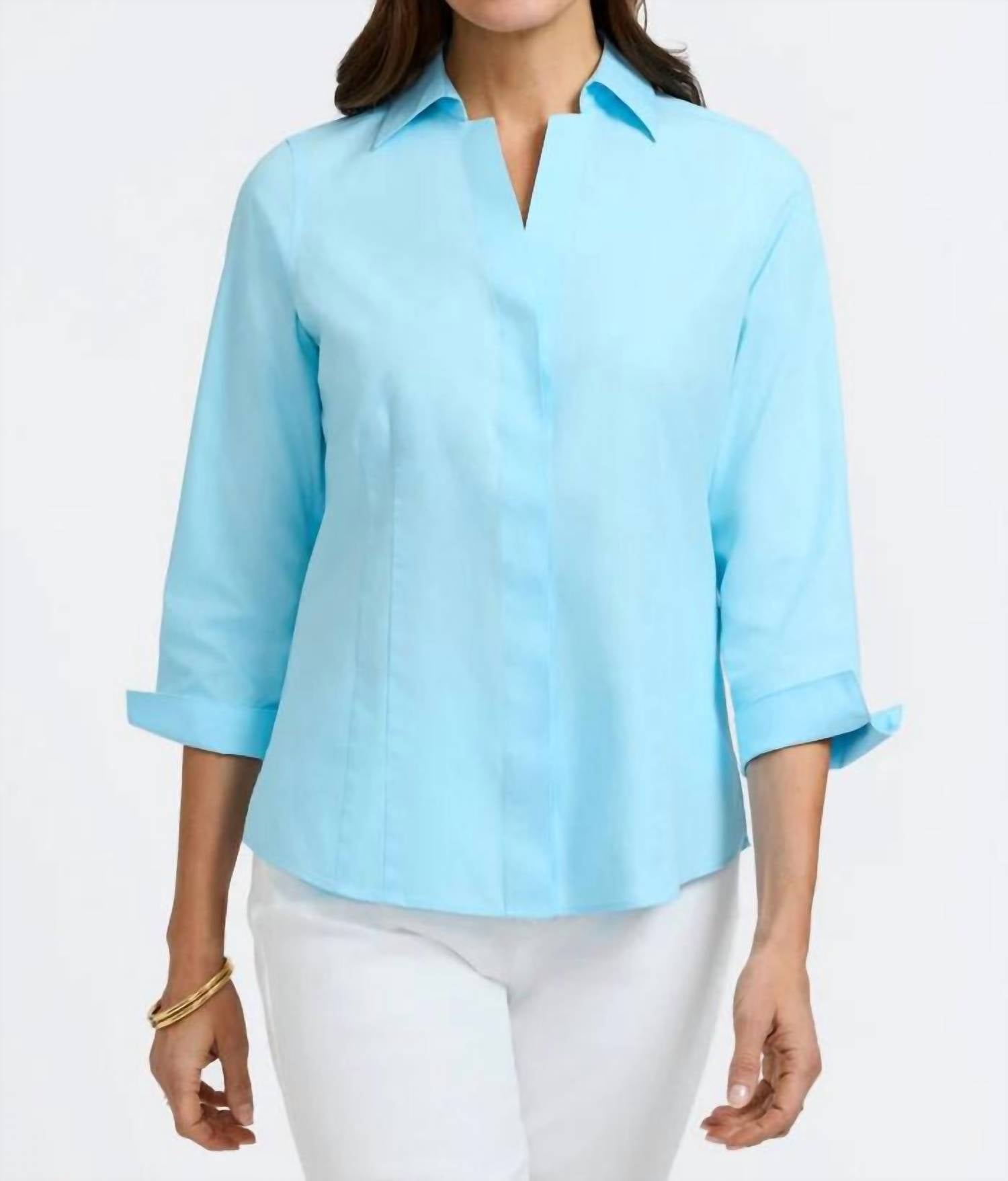 Foxcroft - Taylor 3/4 Sleeve Top