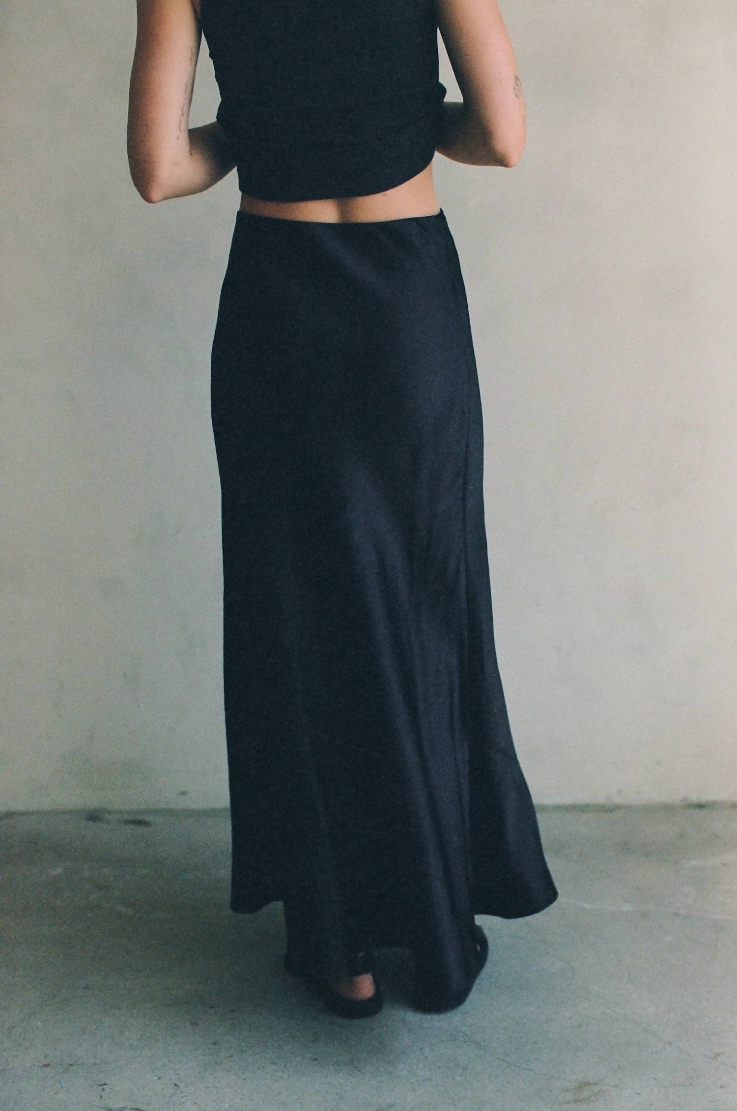 A.Ren - Satin Maxi Skirt