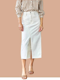 Frame - Shin-grazing Hem Midaxi Skirt
