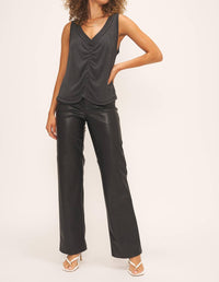 Project Social T - Mackenna Ruched V-neck Tank Top