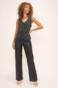 Project Social T - Mackenna Ruched V-neck Tank Top