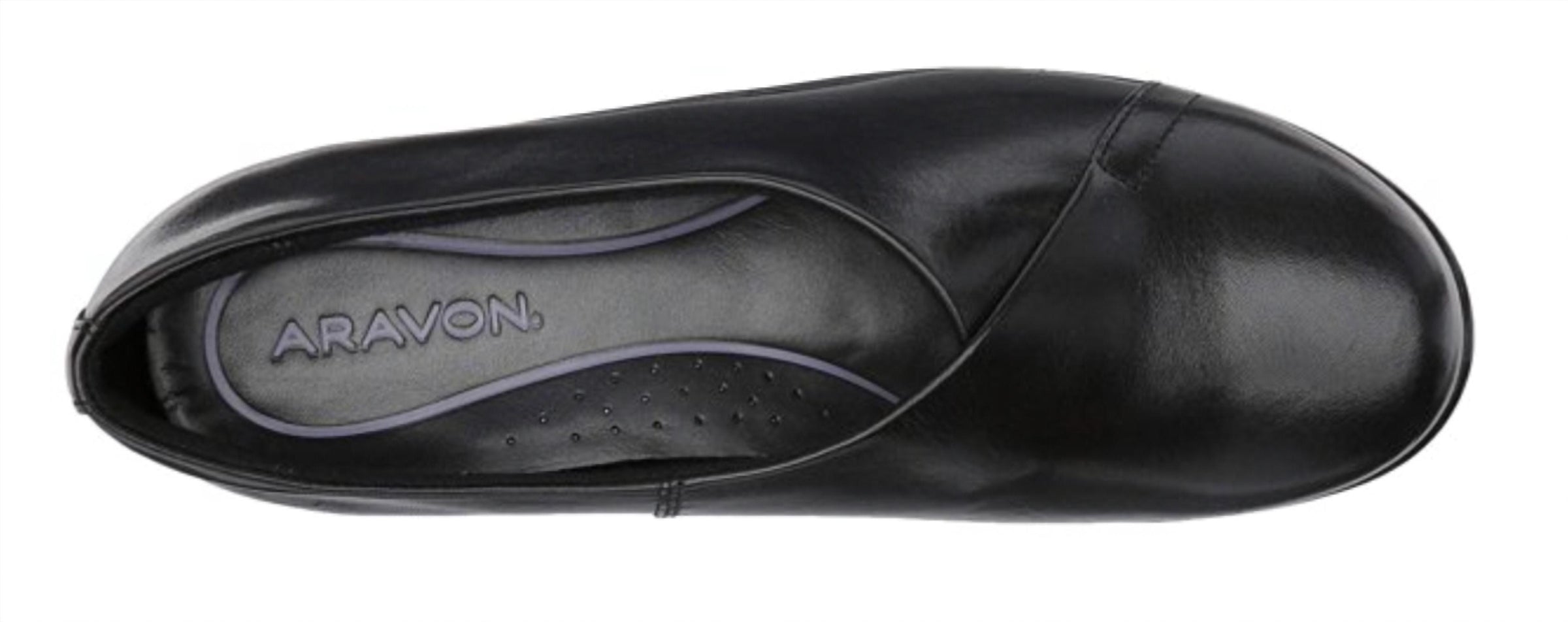Aravon Women's Kitt Asymmetrical Slip-on Pump in black - women's heels - view 4