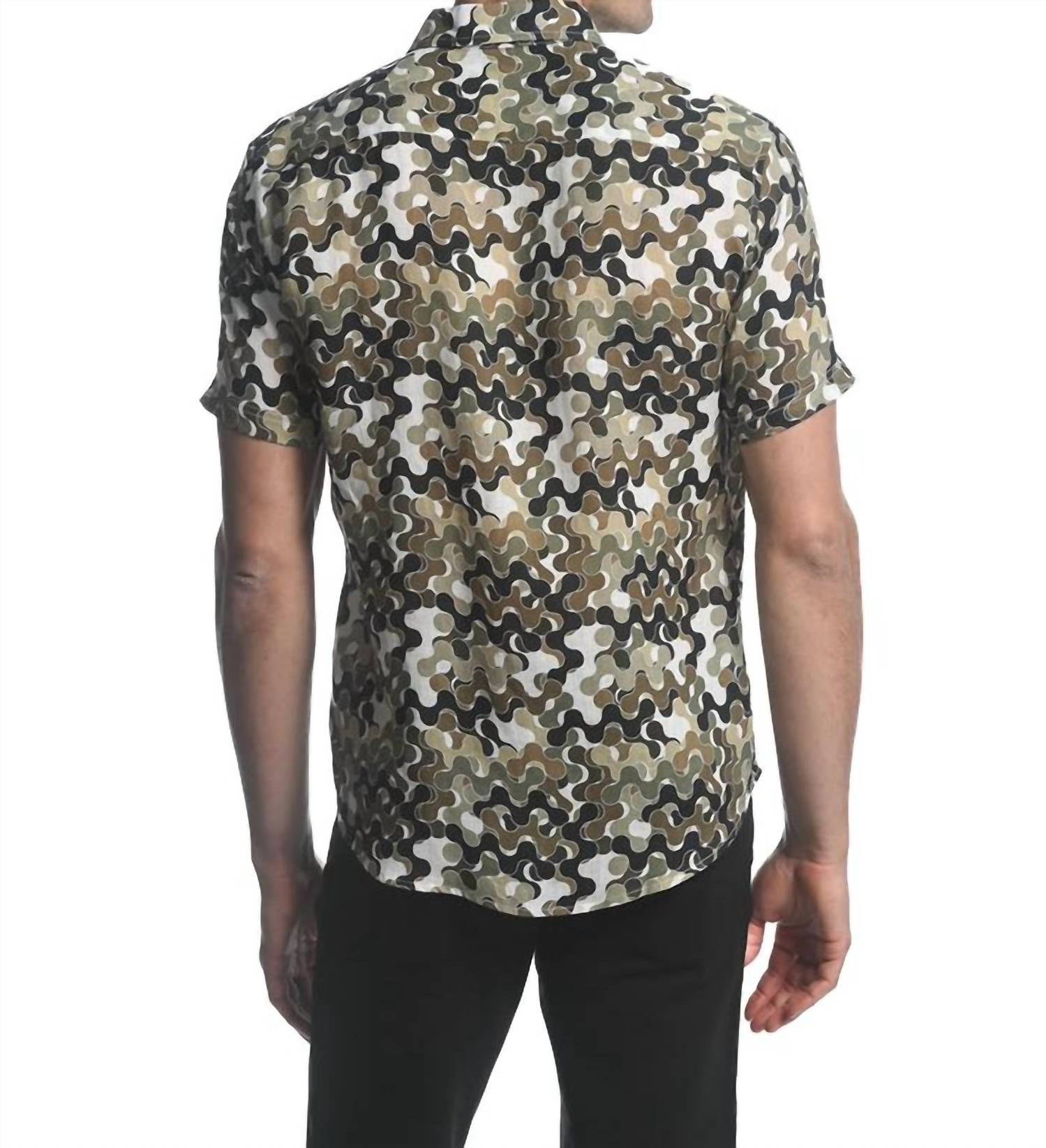 Postmarc - Squiggles Linen Short Sleeve Shirt