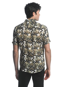 Postmarc - Squiggles Linen Short Sleeve Shirt