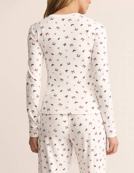 Z Supply - Holly Pointelle Long Sleeve Top