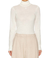 The Garment Bergen Turtleneck Blouse in cream - women's blouse