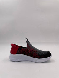 Skechers Boy's Ultra Flex 3.0 Brisk-spec Sneakers in charcoal red - kids' sneaker