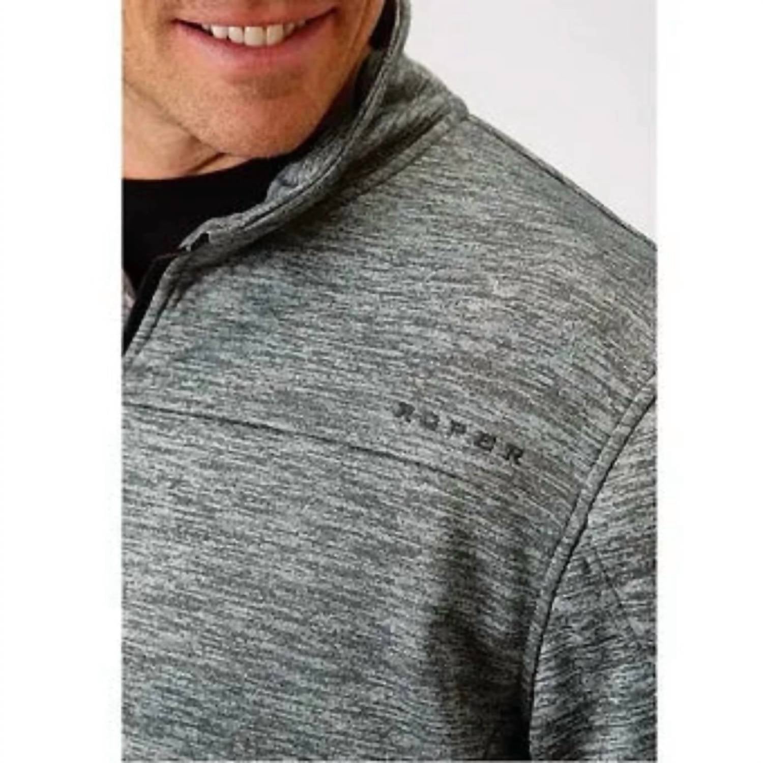 Roper - Speckled Fleece Front Zip Jacket