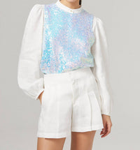 Lanhtropy - Mermaid Sequin Top