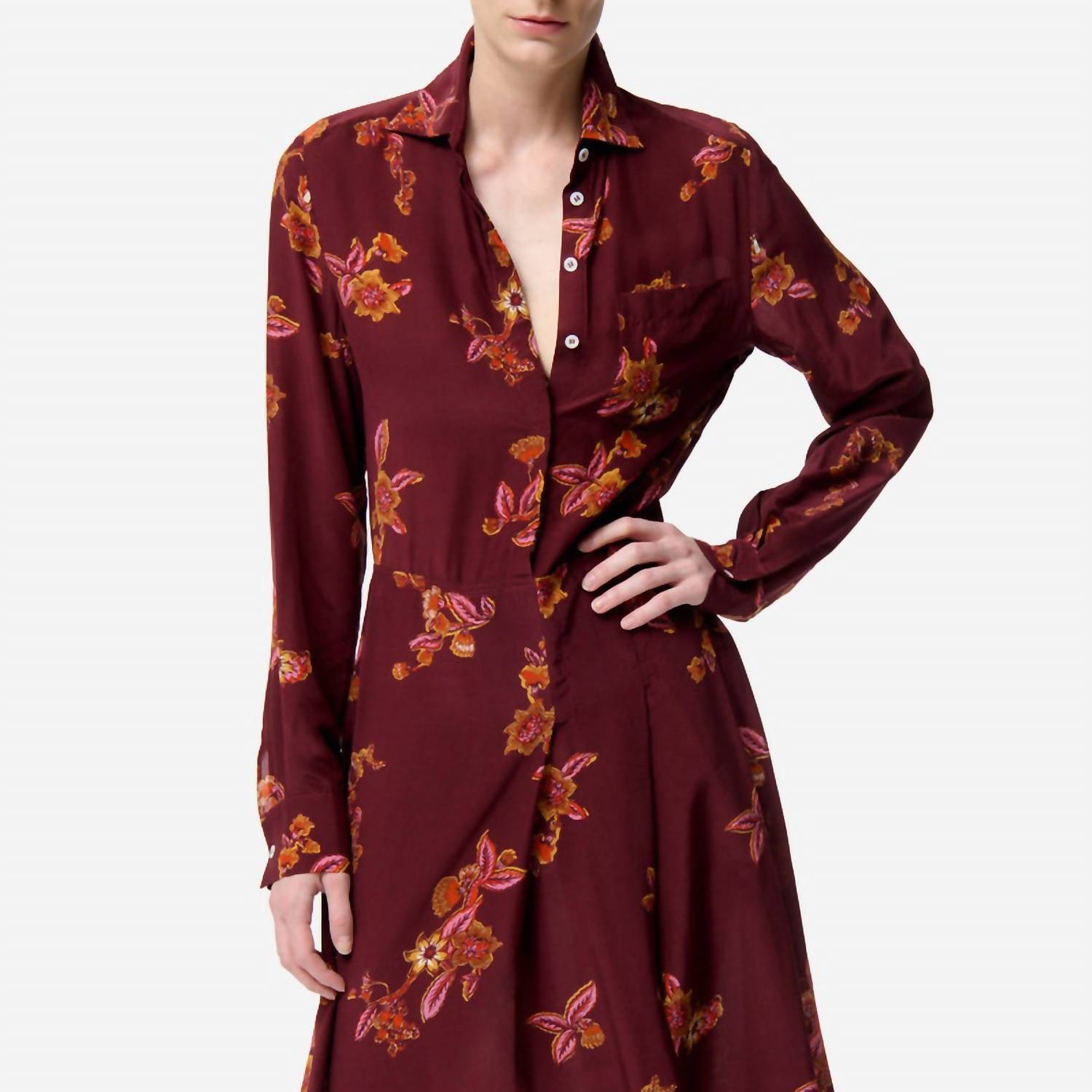 Vanessabruno - Fresh Silk-blend Shirt Dress