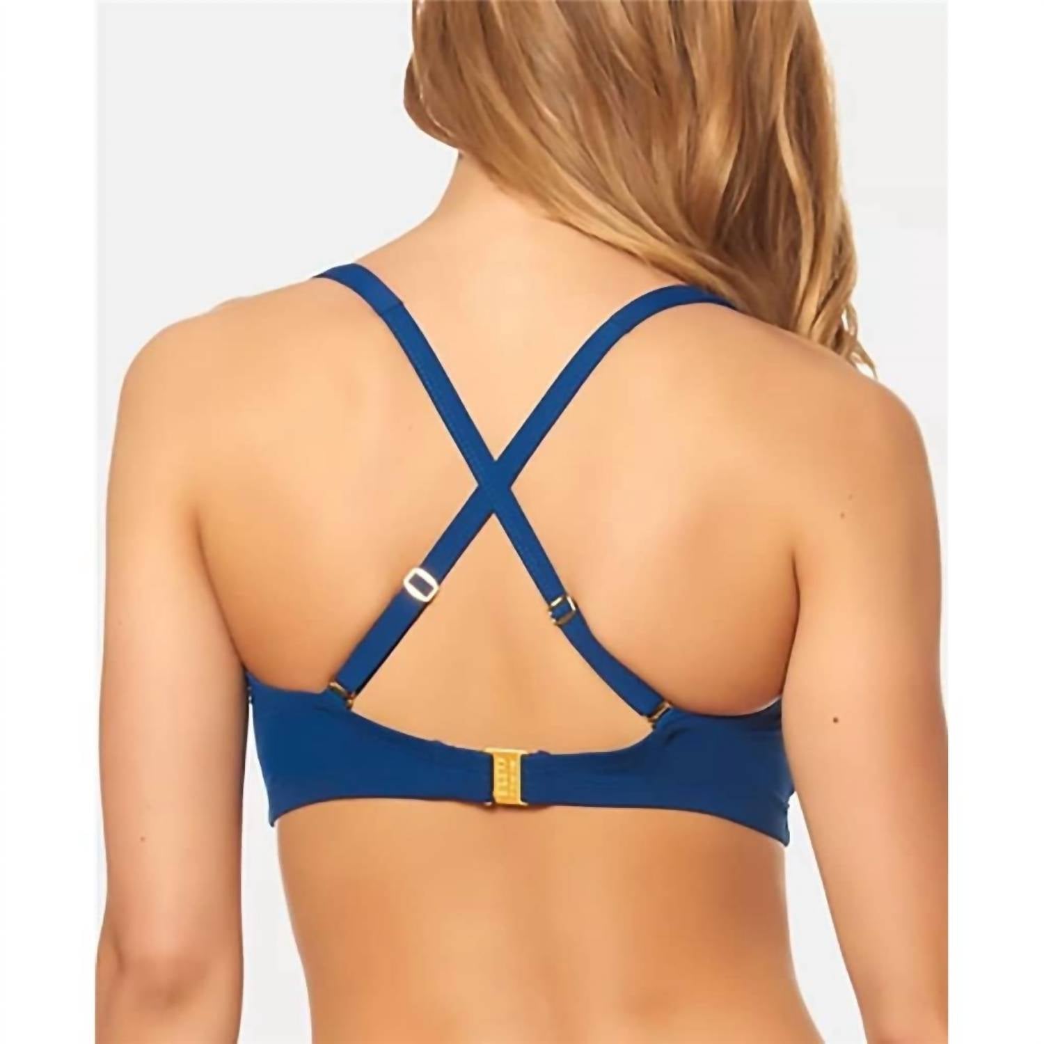 Bleu Rod Beattie - Kore Shirred Bandeau Bikini Top