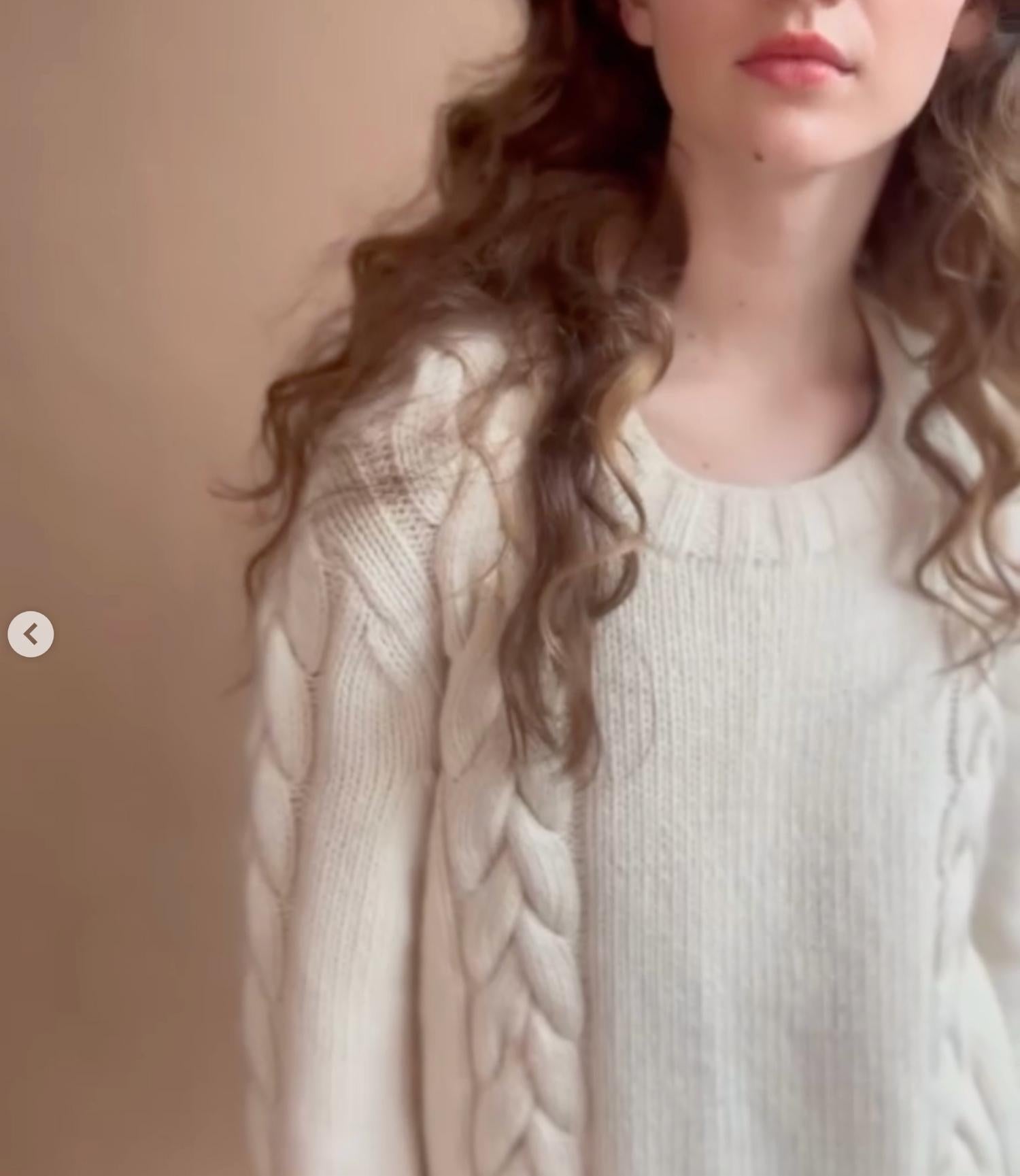 Thesalting - Hand Knit Cable Sweater