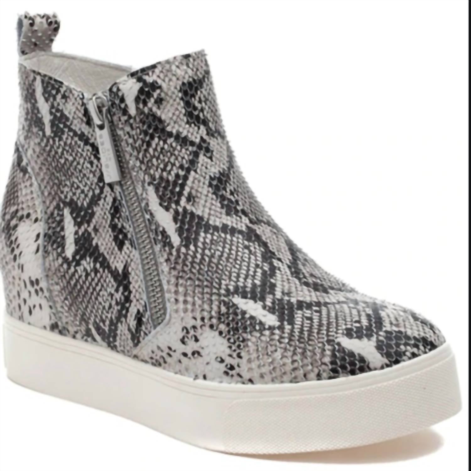J/Slides - Women's Sky Leather Wedge Sneakers