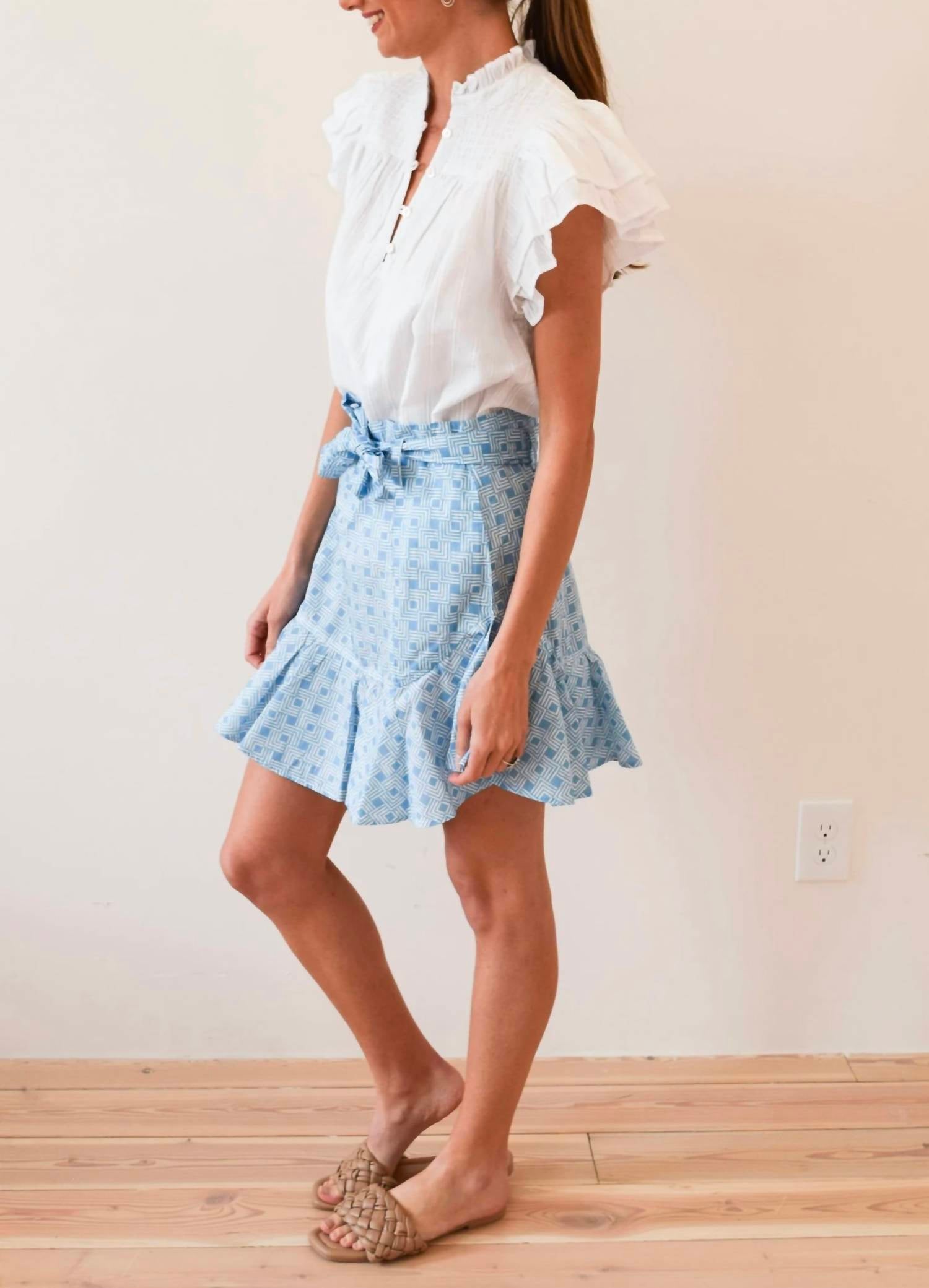 Never A Wallflower - Smocked Top