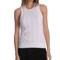 Minnie Rose - Cotton Frayed Tank Top
