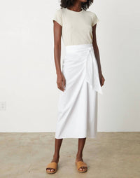 Velvet By Graham & Spencer - Leena Cotton Tie Front Skirt