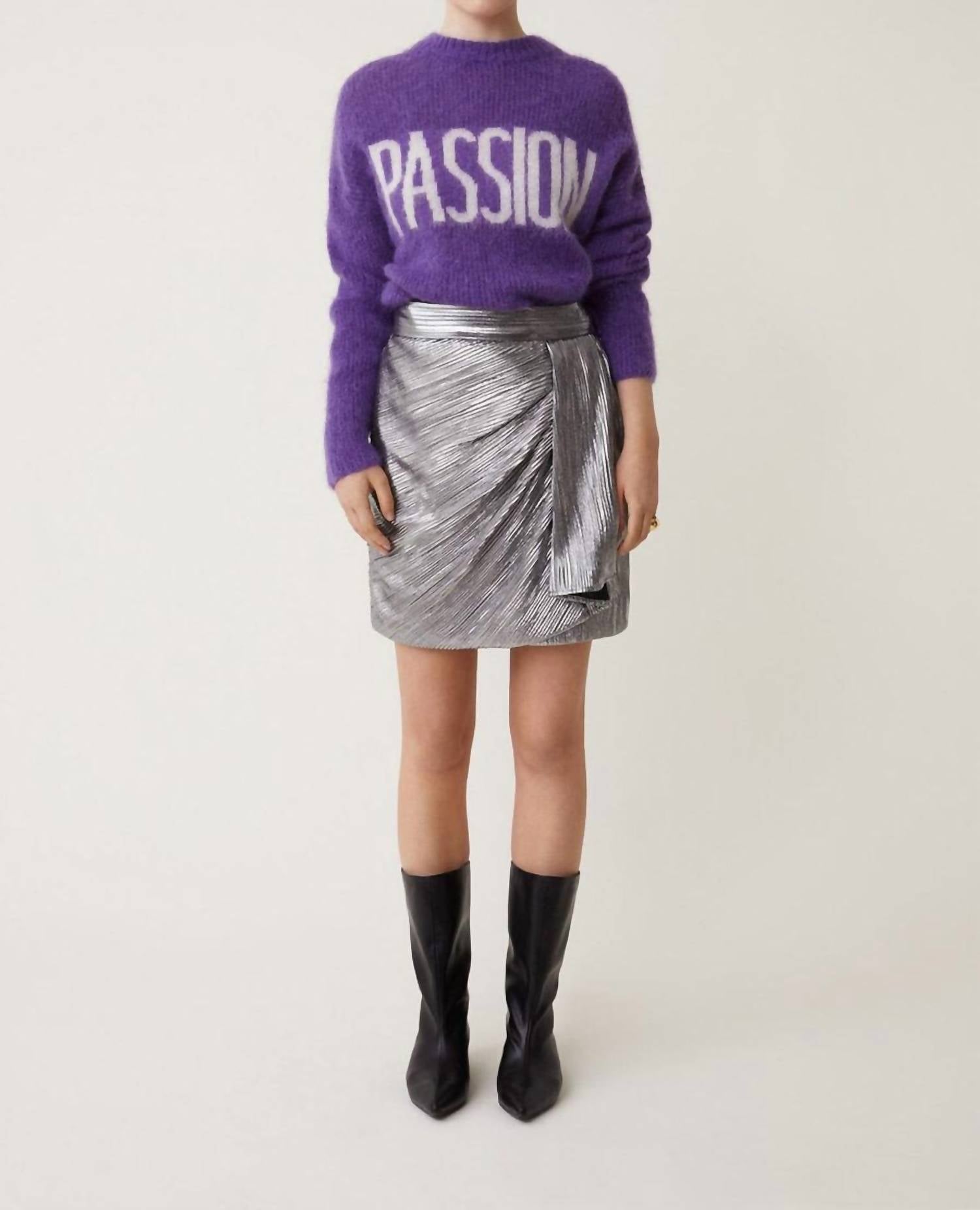 Suncoo - Flor Metallic Mini Skirt