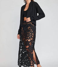 Self Contrast - Octavia Open Shawl Cardigan
