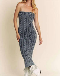 Hers & Mine - Denim Sweater Dress