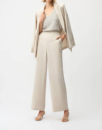 Joseph Ribkoff - Jacquard Geometrical Texture Wide Leg Pull-on Pants