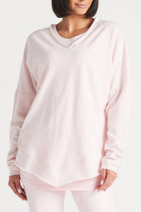 Planet By Lauren G. - French Terry Double V Top