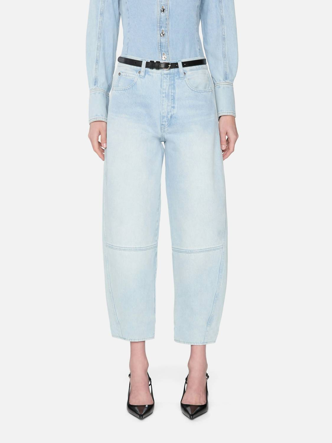 FRAME Twisted Jean in never - women's jeans