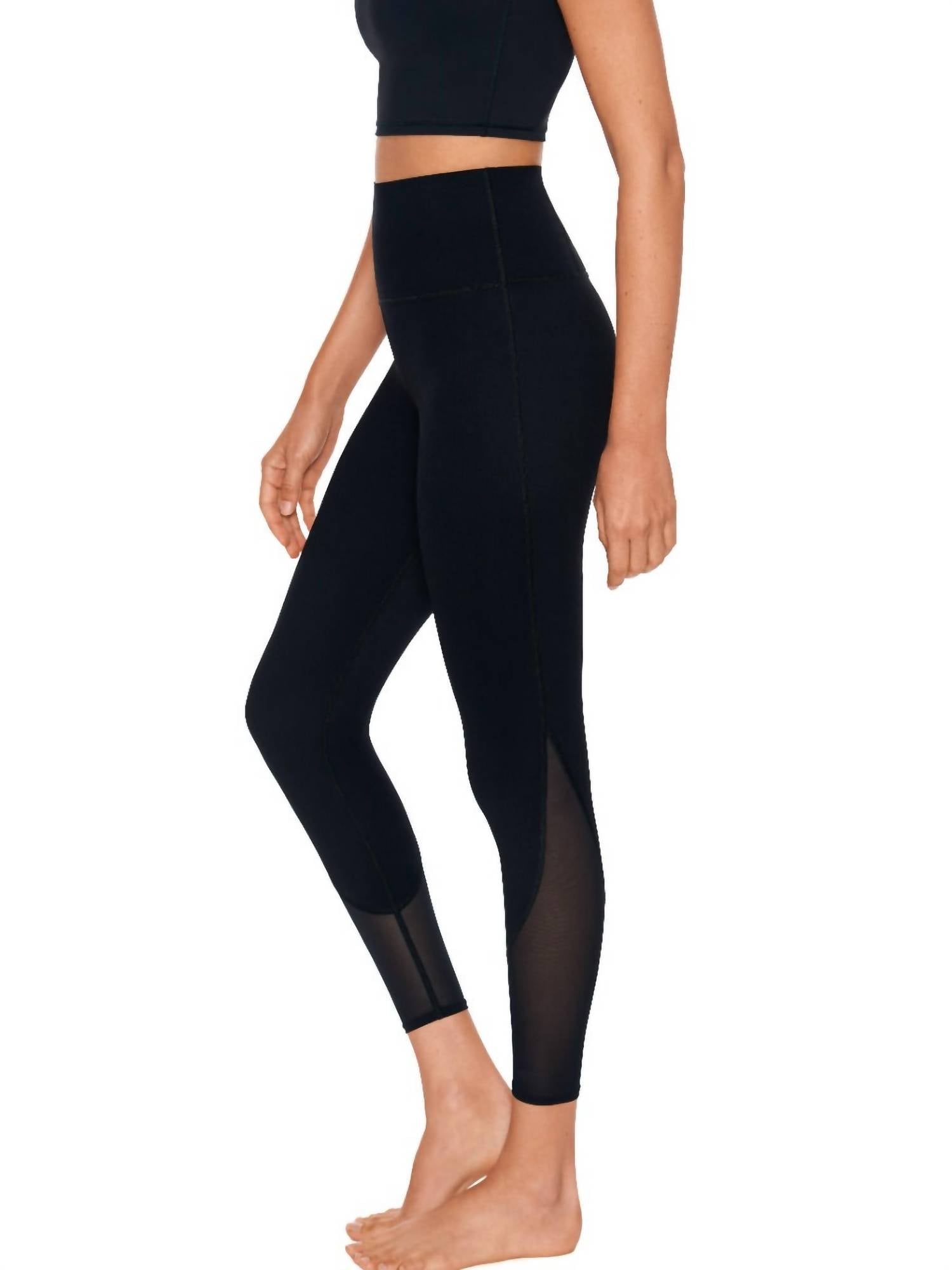 Miraclesuit Sport Mesh Performance Leggings in black - women's pants - detail view