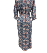 SOLEIL DE MER Rosey Maxi Dress in blue pink - women's dress - alternate view